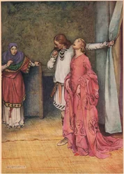 Ophelias vanvidd, fra «Hamlet» av William Shakespeare, utgave utgitt av Hodder and Stoughton i 1915
