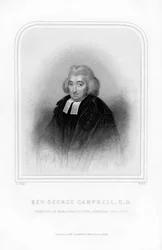 George Campbell, skotsk opplysningsfilosof, 1870.