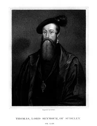 Thomas Seymour, Baron Seymour av Sudeley, yngre bror til Jane Seymour, 1825.