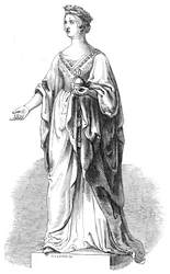 Marmorstatue av Hennes Majestet, i Royal Exchange, 1845.