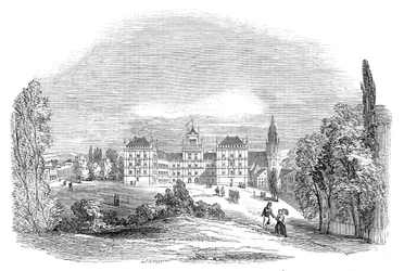 Ehrenburg-palasset i Coburg - fra Hans Kongelige Høyhet Prins Alberts tegning, 1845.