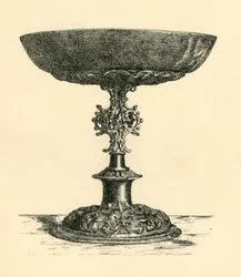 Silver tazza, tidlig på 1600-tallet, 1881.