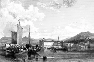 Isola Bella, Lago Maggiore, Italia, 1800-tallet.