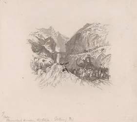 Hannibal passerer Alpene (vignett)
