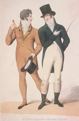 Morgentur- og ridekjoler, c1810