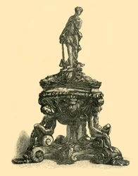 Bronseblekkstativ, midten av slutten av 1500-tallet, 1881.