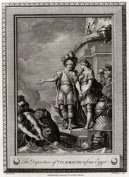Telemachos avgang fra Egypt, 1775