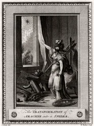 Arachne forvandles til en edderkopp, 1775