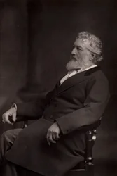 ""Frederick eller Frederic, Lord Leighton (1830-1896) engelsk maler og skulptør født i Scarborough, Yorkshire. President for Royal Academy 1878-1896. (woodburytype)