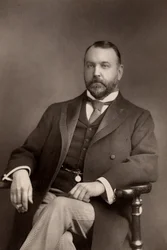 ""Sydney Grundy (1848-1914) engelsk dramatiker og advokatfullmektig. Forfatter av en rekke skuespill, hovedsakelig komedier og farser. (woodburytype)