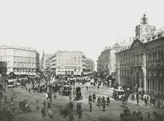 Puerta del Sol, Madrid, Spania, 1895.
