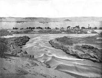 Nilens første katarakt, Aswan, Egypt, 1895