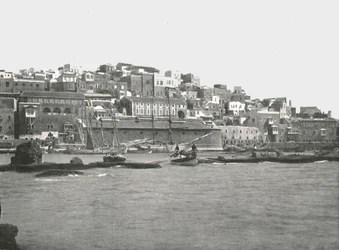 Utsikt fra havet, Jaffa, Palestina, 1895.