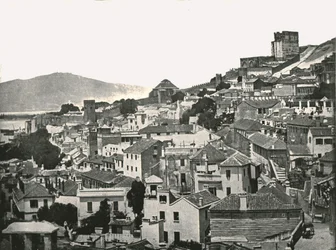Utsikt over byen, Gibraltar, 1895.
