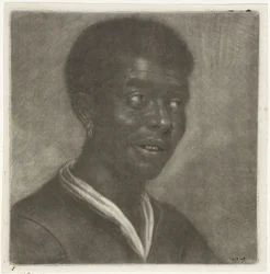 Hode av en svart mann, ca. 1660-70