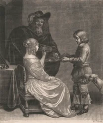 Lady, Cavalier og en Page