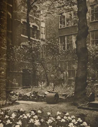 The Empty Churchyard of What Was All Hallows Staining, c1935.