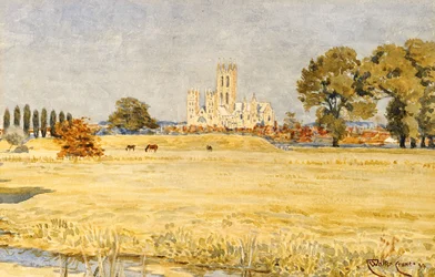 Canterbury Cathedral from the Meadows, 1894