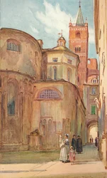 Den romanske kirken i Albenga, c1910, 1912