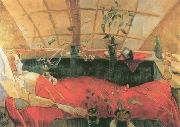 B.79 Walter Gramatté. Rekonvalescenten. Rekonvalescenten (Sonia Gramatté). 1921