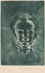 Smilende hode, Selvportrett Smilende hode, Selvportrett, 1923.