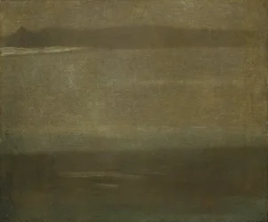 Grått og sølv: En nattverd, ca. 1880–1900 (olje på lerret)