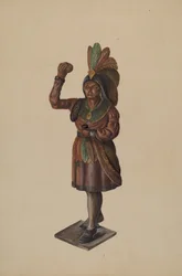 Sigarbutikk indisk, ca. 1936.