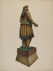 Sigarbutikk indisk, ca. 1937.