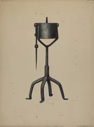 Oljelampe, ca. 1938.