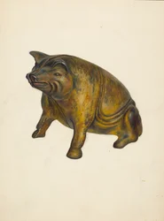 Lekebank: Gris, ca. 1939.