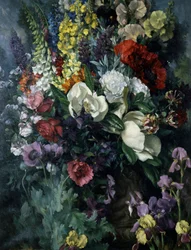Stilleben av blomster