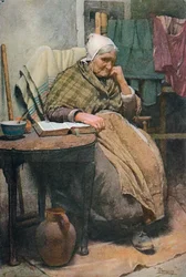En gammel kvinne fra Cornwall, ca. 1880, 1906