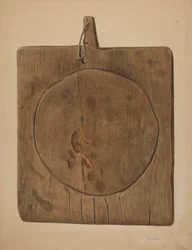 Ostetømmebrett, 19351942.