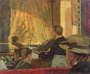 Music Hall (olje på panel)