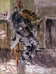 Old Heffel of Rowton House, ca. 1916 (olje på panel)