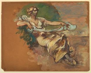 Sittende kvinne