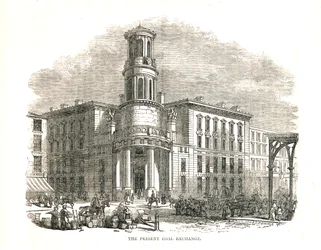 The Present Coal Exchange, åpnet av Prince Albert i 1849, Thames Street, 1878