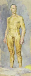 Naken mann