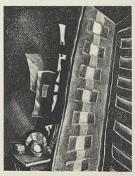 To dører (litho)