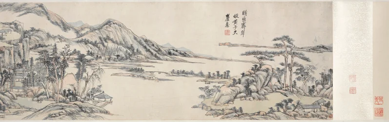 Grønne topper under klar himmel: Etter Huang Gongwang, 1703-1708.