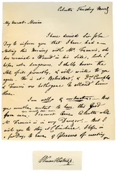 Brev fra Warren Hastings, generalguvernør i Bengal til sin kone, 17. august 1780.