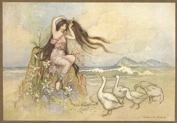 Marziella on the Seashore fra, The Two Cakes.