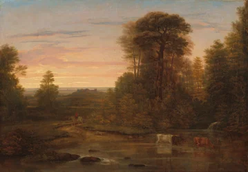 Et landskap etter solnedgang