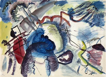 ""Esquisse pour peinture a bordure blanche"" (Sketch for Painting with White Border) (Entwurf zum Bild mit weissem Rand)Peinture de Vassily Kandinsky (ou Wassily Kandinski ou Kandinskij   1319820   no       norwegian Successfully Translated  Original: Tuli