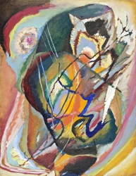 ""Improvisation Sans Tittare EEE"" (Uten tittel Improvisation EEE) av Painter Day Wassily Kandinsky (Au Wassily Kandinsky Au Kandinsky)