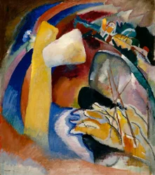 Kandinsky – Studie for maleri med hvit form, 1913