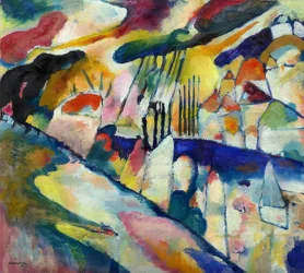 Landskap med regn, 1913