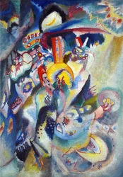 ""Moskva II"" Maleri av Vassily Kandinsky (eller Wassily Kandinsky eller Kandinskyj