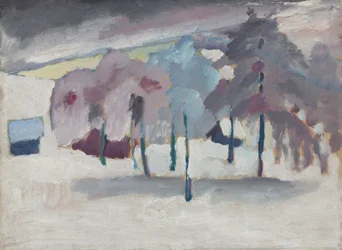 Murnau - trær i snøen