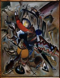 ""Maling med punkter (komposisjon N. 223)"" Peinture de Vassily Kandinsky (ou Wassily Kandinski eller Kandinskij